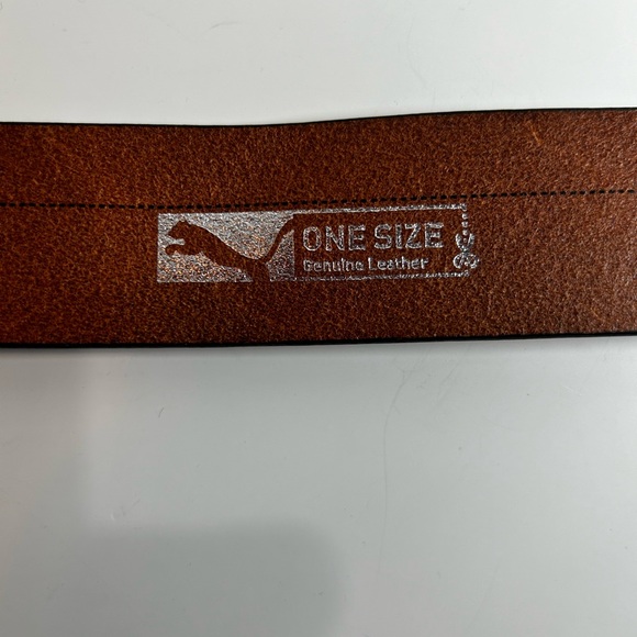 Puma Men’s Black Genuine Leather Adjustable Golf Belt. One Size - Picture 12 of 14